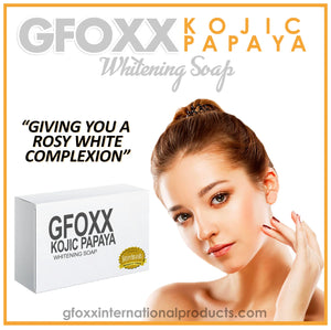 2 BOXES GFOXX KOJIC PAPAYA WHITENING SOAP